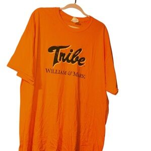 College of William & Mary tribe yellow tshirt W&M size 2XL XXL